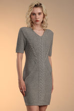 Load image into Gallery viewer, Wool Blended Cable Dress