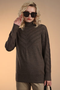 Merino Pointelle Rib Pullover