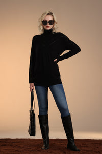 Merino Pointelle Rib Pullover