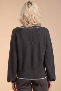 Merino Texture Cable Cardigan
