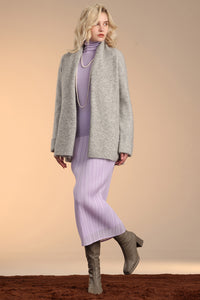 Mohair-Alpaca Mixed Cardigan