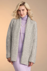 Mohair-Alpaca Mixed Cardigan