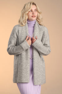 Mohair-Alpaca Mixed Cardigan