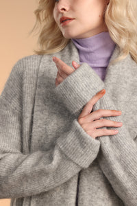 Mohair-Alpaca Mixed Cardigan