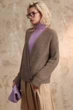Load image into Gallery viewer, Camel Mixed Texture Cardigan