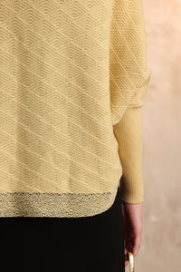 Merino big collar cardigan