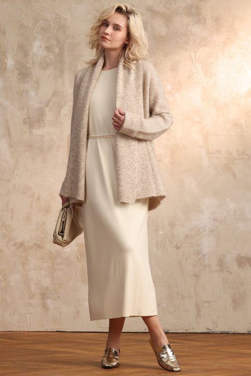 Mohair-Alpaca Mixed Cardigan