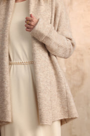 Mohair-Alpaca Mixed Cardigan