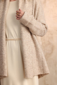 Mohair-Alpaca Mixed Cardigan