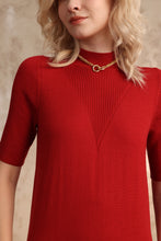 Load image into Gallery viewer, Ribbed-detail knit top