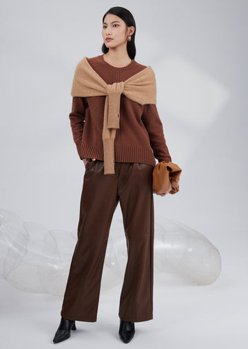 Cashmere knitted scarf shawl