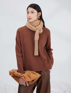 Cashmere knitted scarf shawl