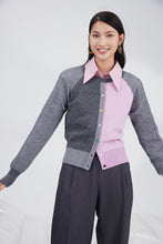 Load image into Gallery viewer, Merino color plaiting cardigan