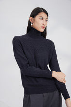 Load image into Gallery viewer, Merino turtle neck texture pullover