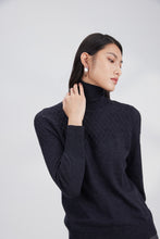 Load image into Gallery viewer, Merino turtle neck texture pullover