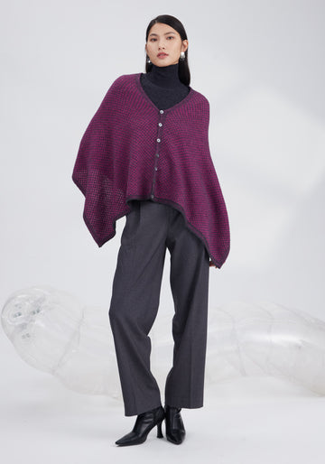 Merino Alpaca jacquard shawl