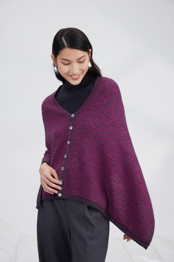 Merino Alpaca jacquard shawl