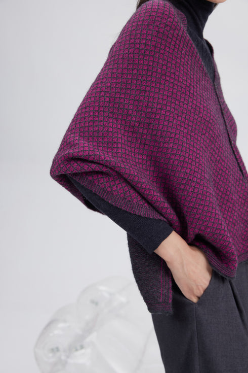 Merino Alpaca jacquard shawl