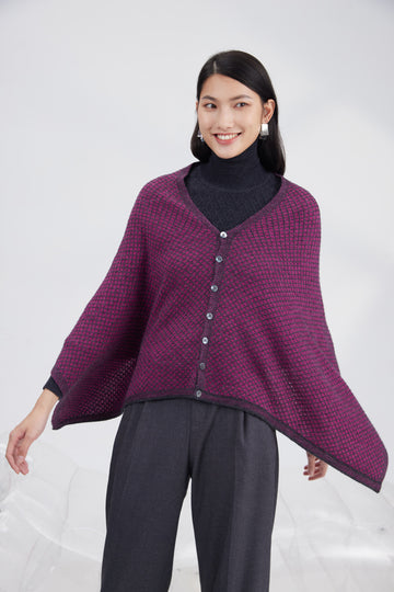 Merino Alpaca jacquard shawl