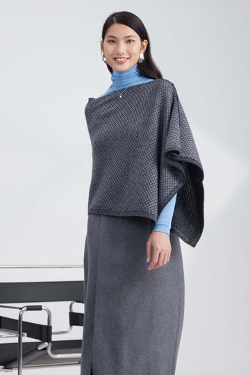 Merino Alpaca jacquard shawl