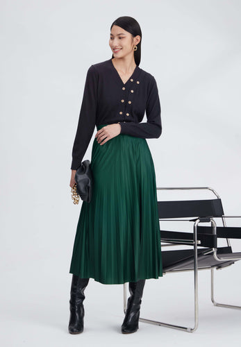 Unique double placket cardigan