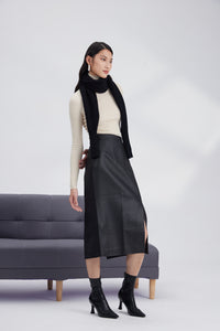 Cashmere knitted scarf shawl
