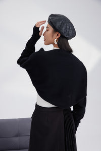 Cashmere knitted scarf shawl