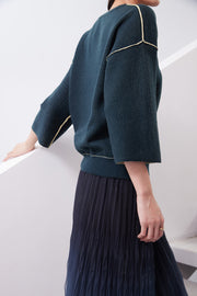 Merino double face pullover