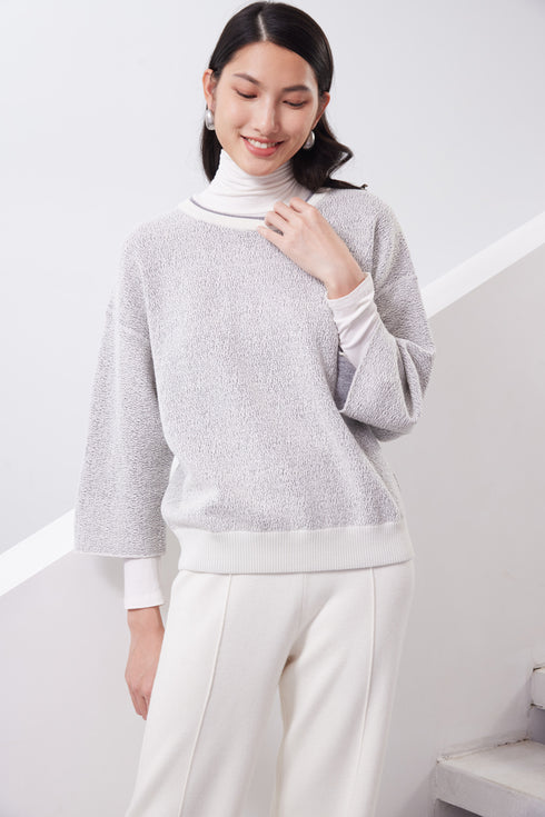 double face jumper, casual jumper, sweater, 2 ways, merino jumper, extra fine merino wool