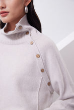 Load image into Gallery viewer, Asymmetric button details pullover